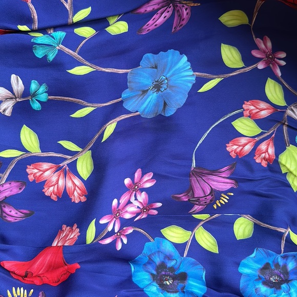 Parker Pippy Valencia Eclipse royal blue vibrant floral dress Womens Size 4 NWT - Picture 6 of 6